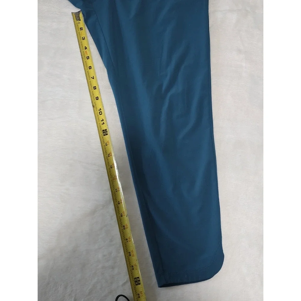 CALIA by Carrie Underwood womens small teal blue athletic pants pull on tie - Picture 6 of 7